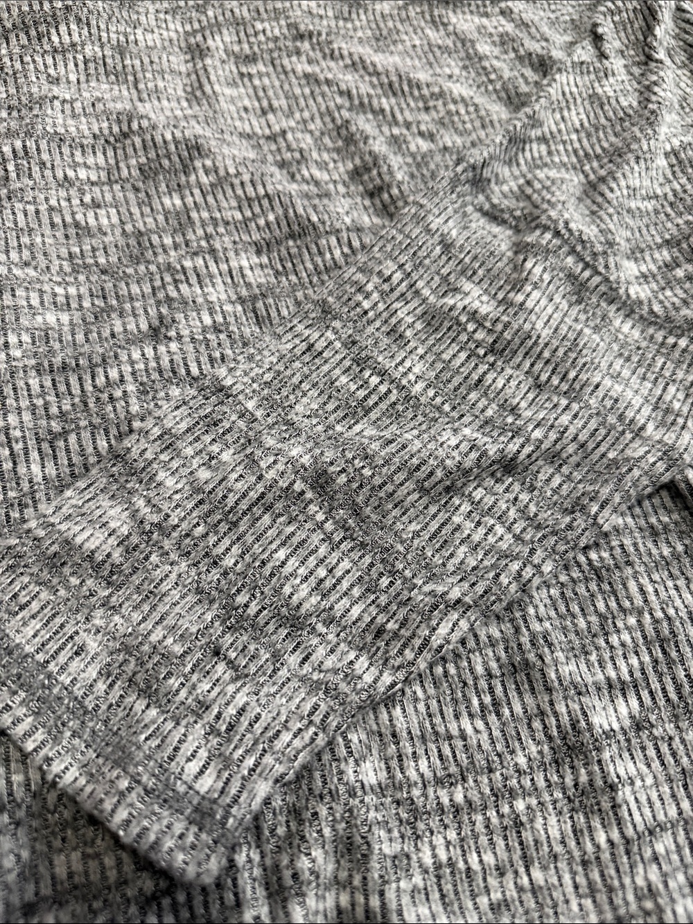 Matilda Jane Heather Gray Ribbed High-Low Pullover - Picture 3 of 4